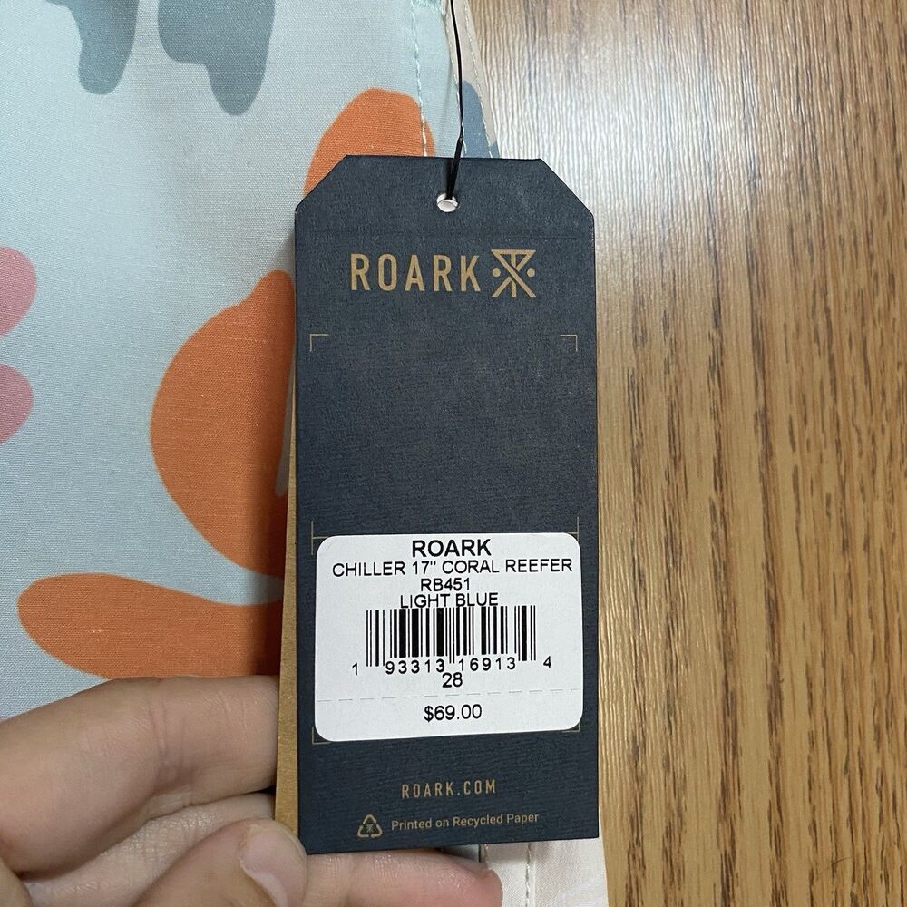NWT Roark Men’s 28 Chiller Board Shorts Coral Reef - Picture 5 of 10
